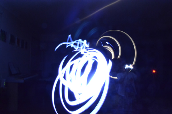 Light Art 6 by girls at Earth Hour