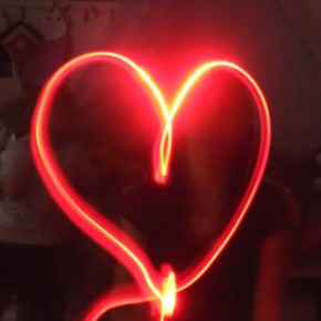 Red Light Art Heart
